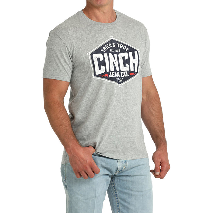 Cinch Men's Grey Tried & True Tee Shirt