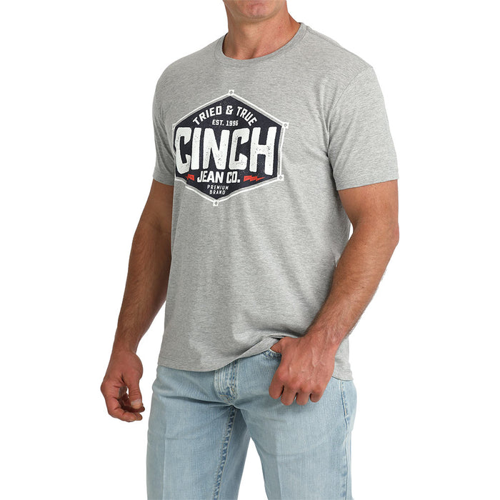 Cinch Men's Grey Tried & True Tee Shirt