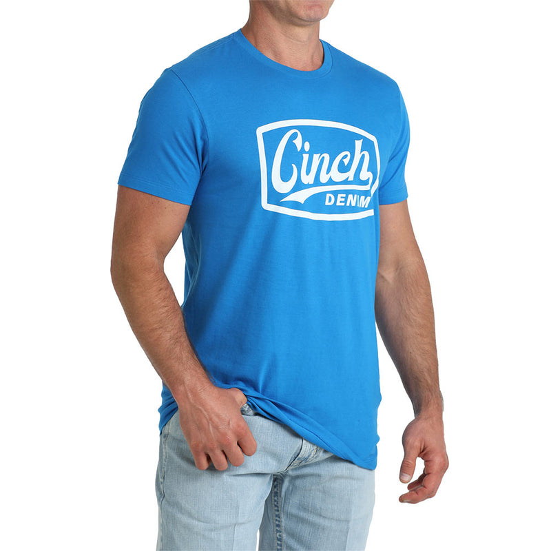 Cinch Men's Royal Blue Logo Tee Shirt