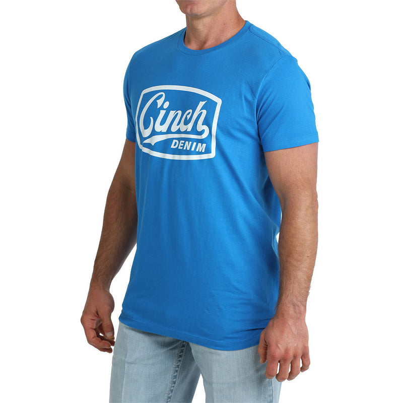 Cinch Men's Royal Blue Logo Tee Shirt