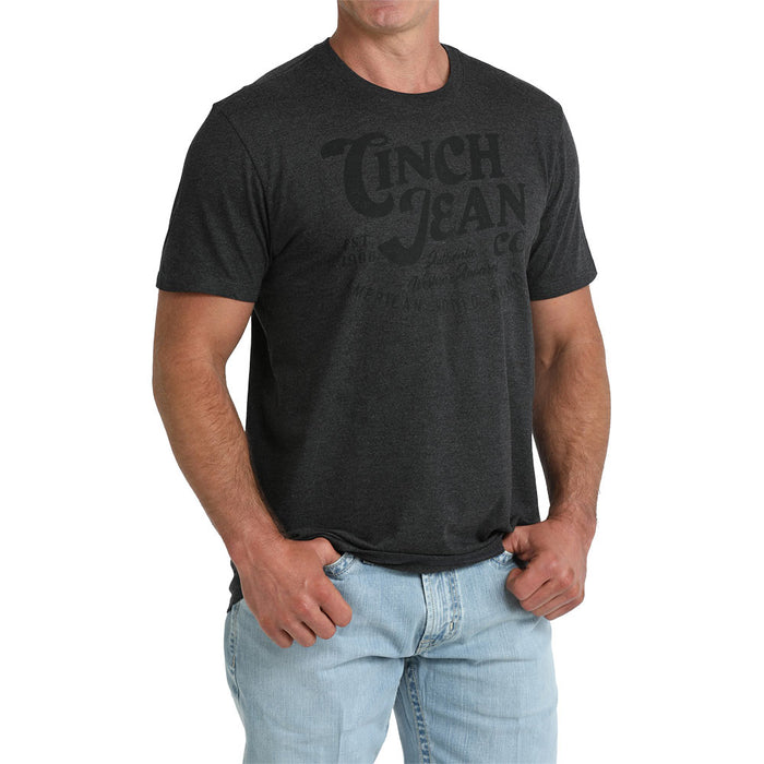 Cinch Men's Charcoal Logo Tee Shirt