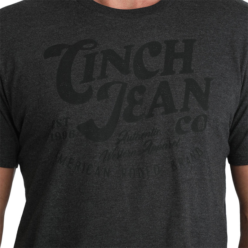 Cinch Men's Charcoal Logo Tee Shirt
