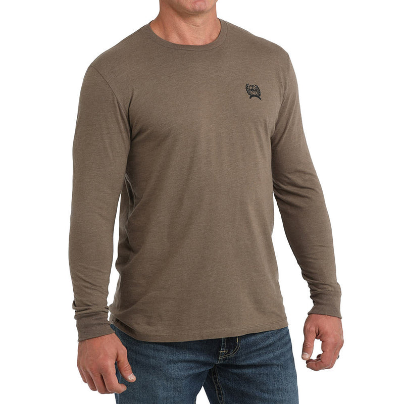 Cinch Men's Brown Bucking Horse Long Sleeve Tee Shirt