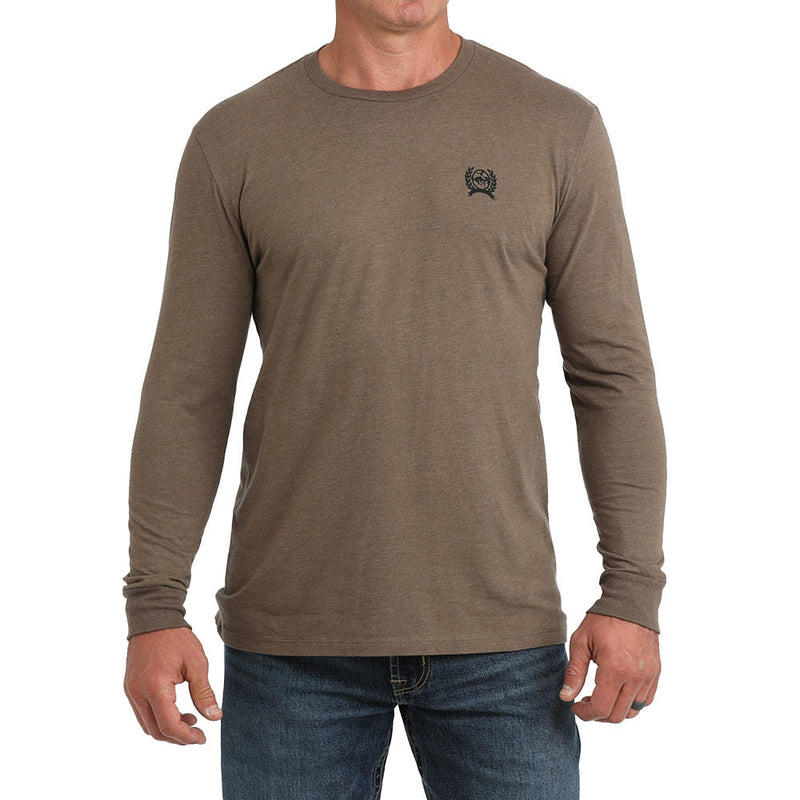 Cinch Men's Brown Bucking Horse Long Sleeve Tee Shirt