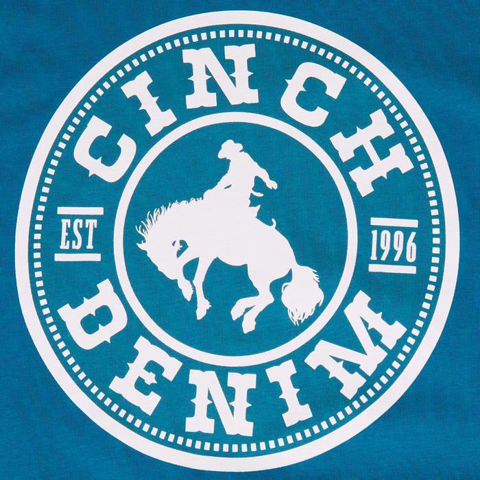 Cinch Boy's Teal Logo Tee Shirt