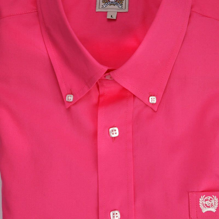 Cinch Men's Pink Pinpoint Oxford Long Sleeve Shirt