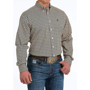 Cinch Men's Stretch Medallion Print Button Down Shirt