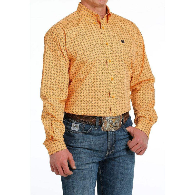 Cinch Men's Geometric Print Button Down Shirt