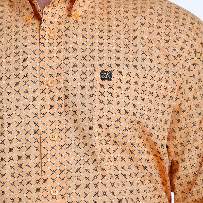 Cinch Men's Geometric Print Button Down Shirt