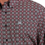Cinch Mens Navy Pink Shirt