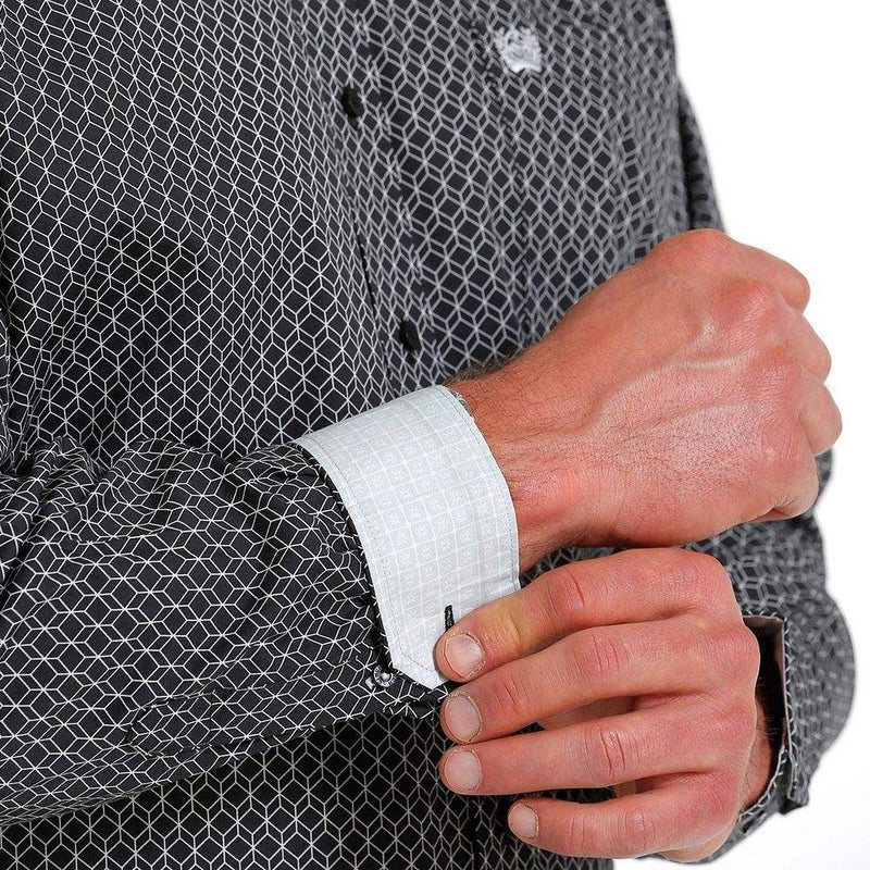 Cinch Men's Geometric Print Button Down Shirt
