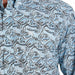 Cinch Mens Blue Paisley Print Shirt