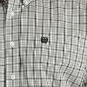 Cinch Men's White Plaid Button Down Shirt