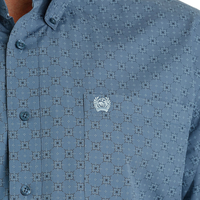 Cinch Men's Geometric Print Button Down Shirt
