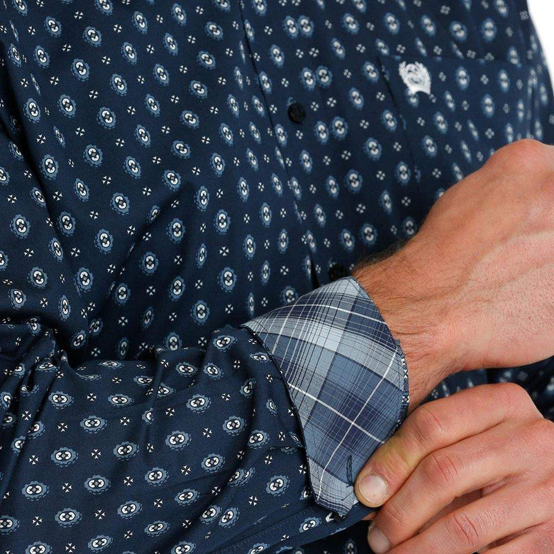 Cinch Men's Geometric Print Button Down Shirt