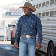 Cinch Men's Geometric Print Button Down Shirt