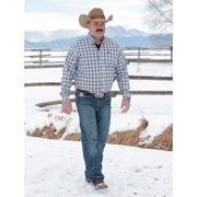 Cinch Men's Gray Plaid Button Down Shirt