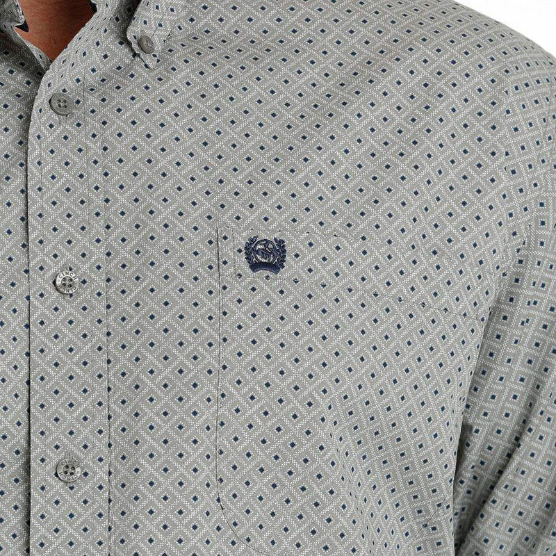 Cinch Men's Geometric Print Button Down Shirt