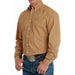 Cinch Men's Orange Print Button Down Shirt