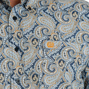 Cinch Men's Blue Paisley Button Down Shirt