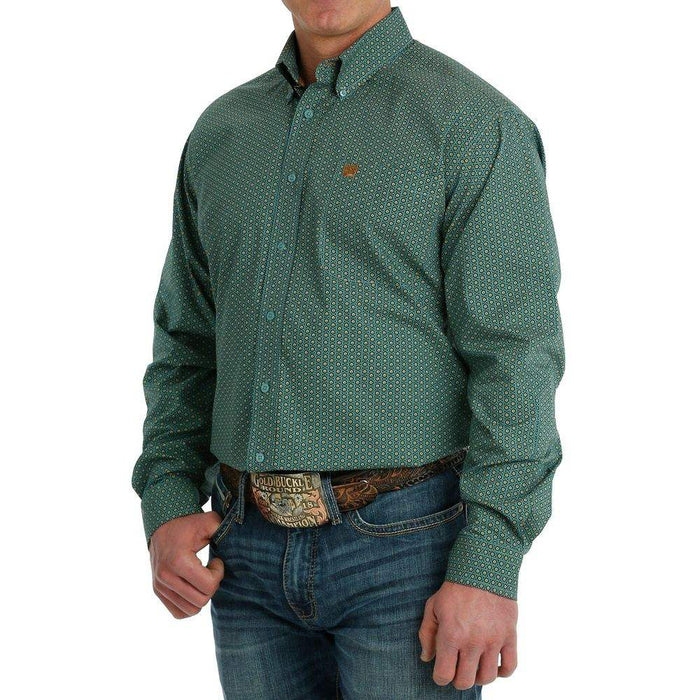 Cinch Men's Classic Fit Turquoise Button Down