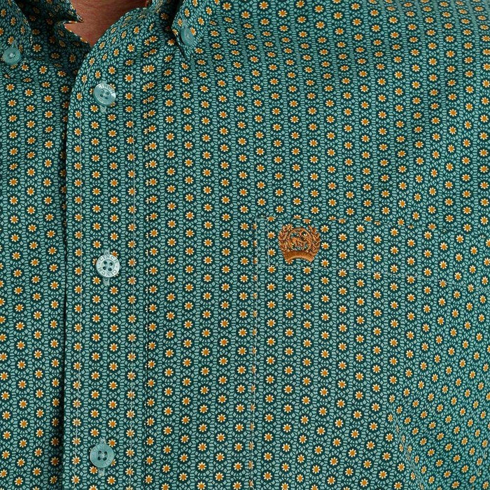 Cinch Men's Classic Fit Turquoise Button Down