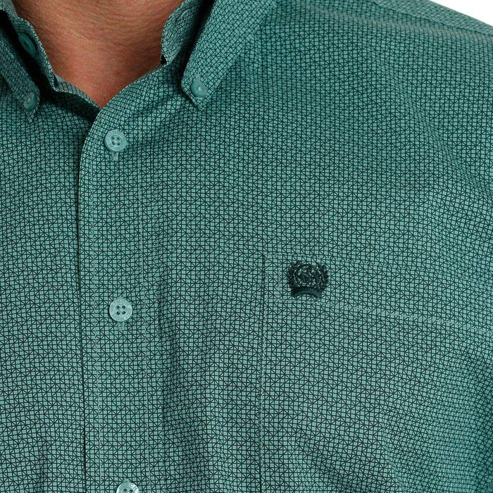 Cinch Men's Classic Fit Turquoise Button Down