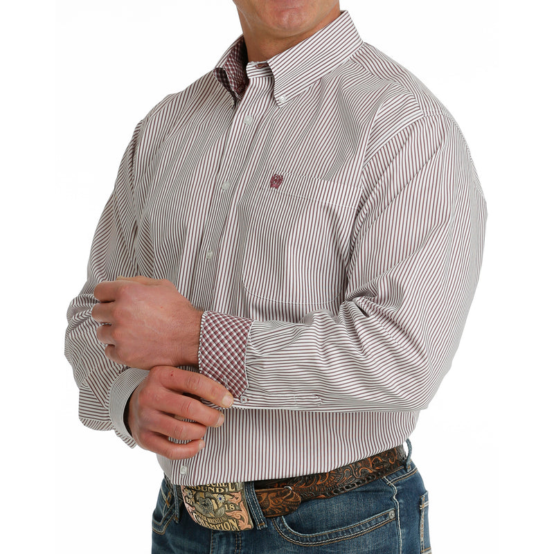 Cinch Men's Classic Fit White Button Down