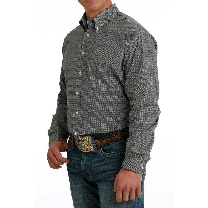 Cinch Men's Classic Fit Grey Button Down