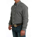 Cinch Men's Classic Fit Grey Button Down