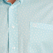 Cinch Men's Classic Fit Blue Print Button Down