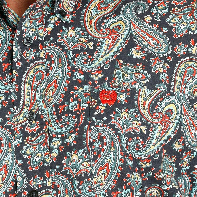 Cinch Men's Multi Color Paisley Button Down Shirt