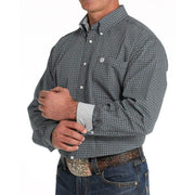 Cinch Men's Black Print Button Down Shirt