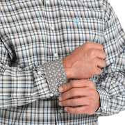 Cinch Men's Blue Plaid Button Down Shirt