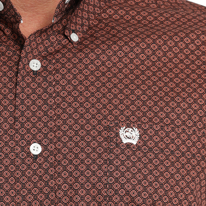 Cinch Men's Navy Print Button Down Shirt