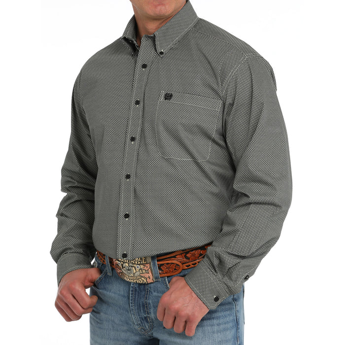 Cinch Men's Lime Print Button Down Shirt