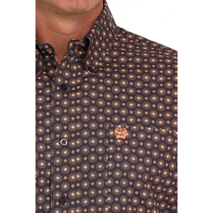 Cinch Men Purple Print Classic Shirt