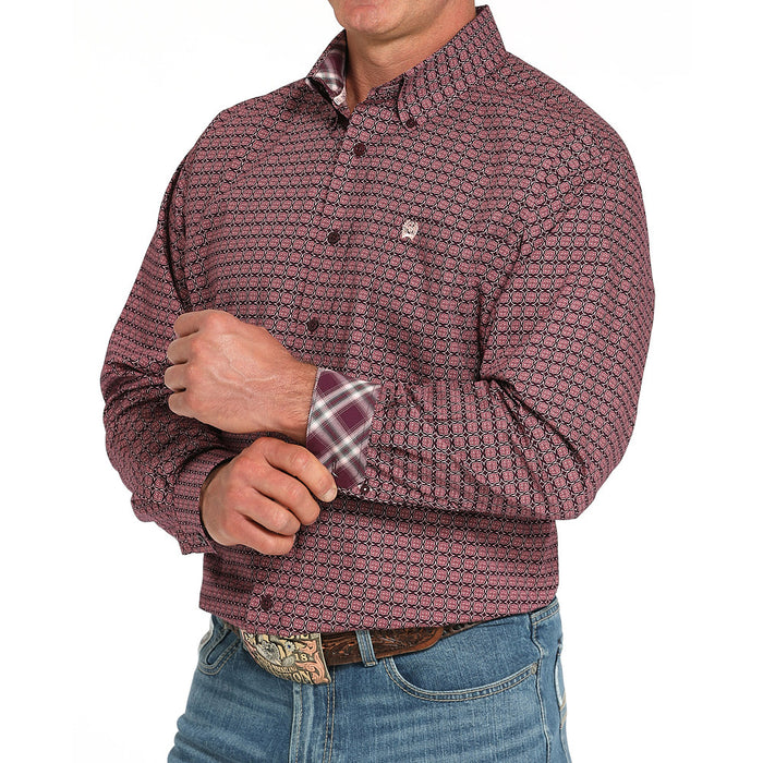 Cinch Men's Print Long Sleeve Button Shirt