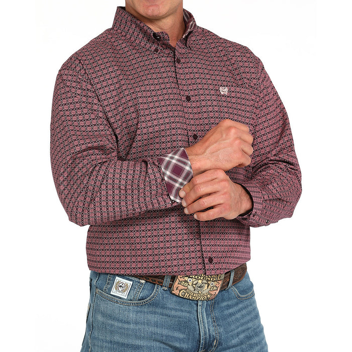 Cinch Men's Print Long Sleeve Button Shirt