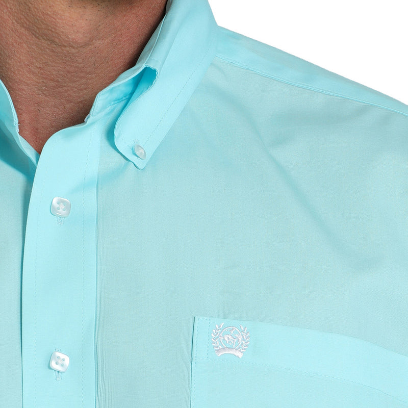 Cinch Men's Turquoise Long Sleeve Button Shirt