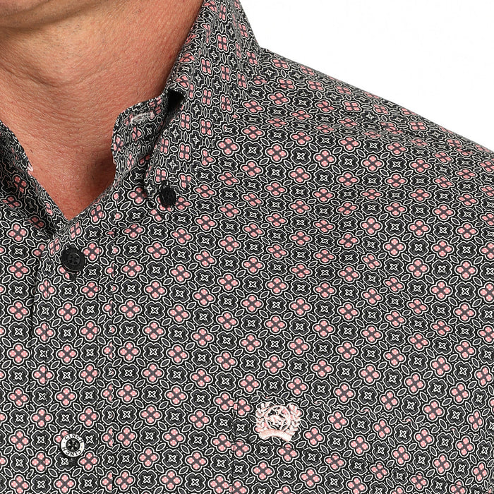Cinch Men's Grey Long Sleeve Button Shirt
