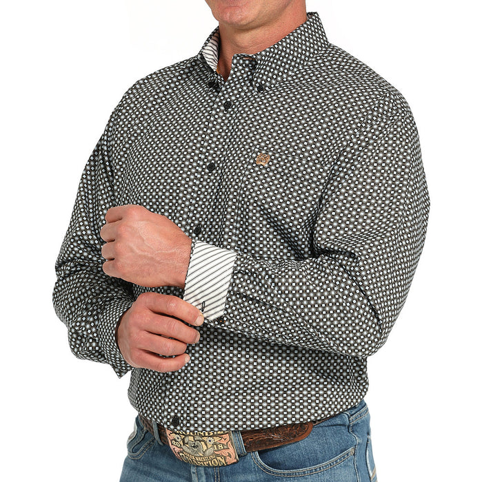 Cinch Men's Black Long Sleeve Button Shirt
