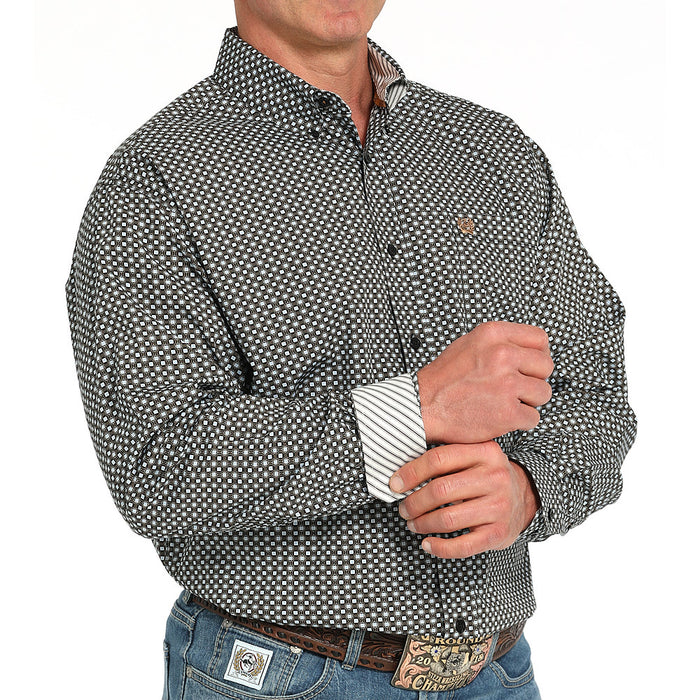 Cinch Men's Black Long Sleeve Button Shirt
