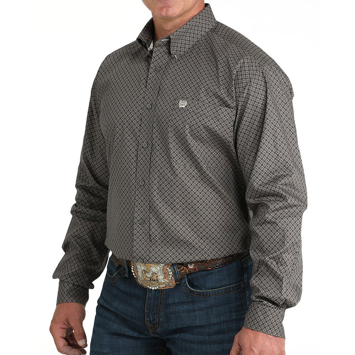 Cinch Men's Grey Print Shirt