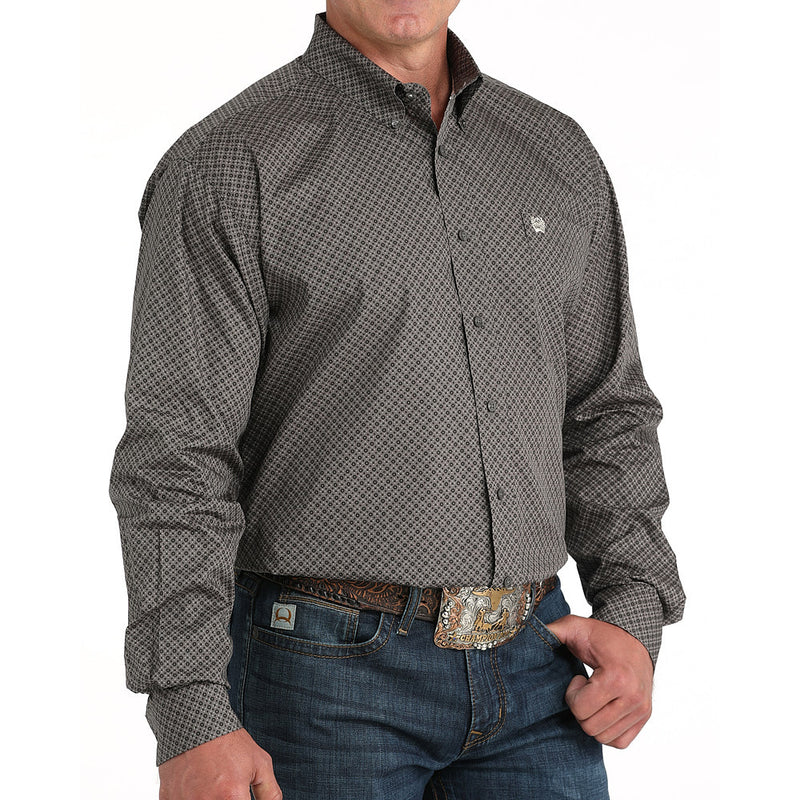 Cinch Men's Grey Print Shirt