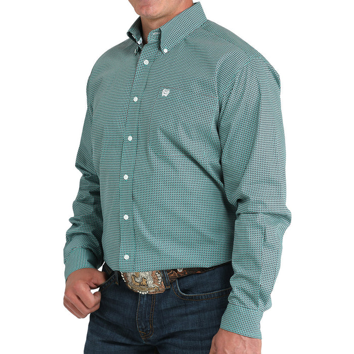 Cinch Men's Turquoise Print Shirt