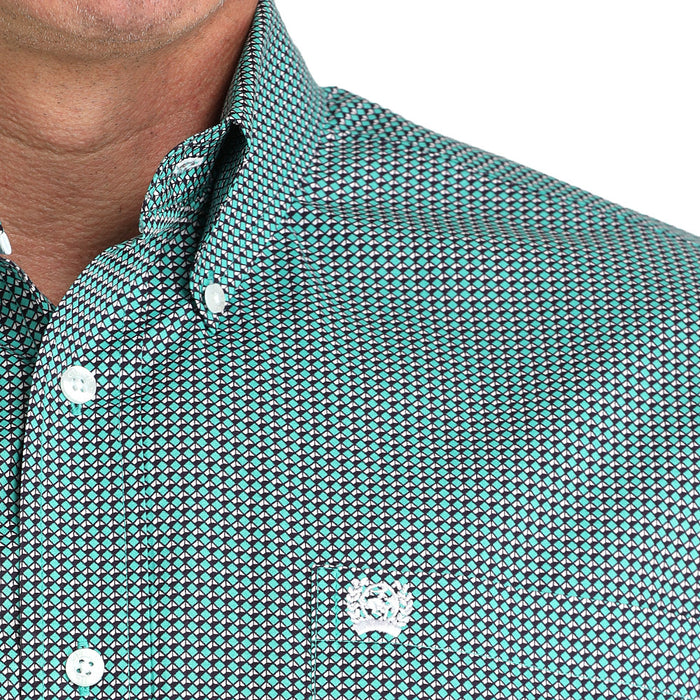 Cinch Men's Turquoise Print Shirt