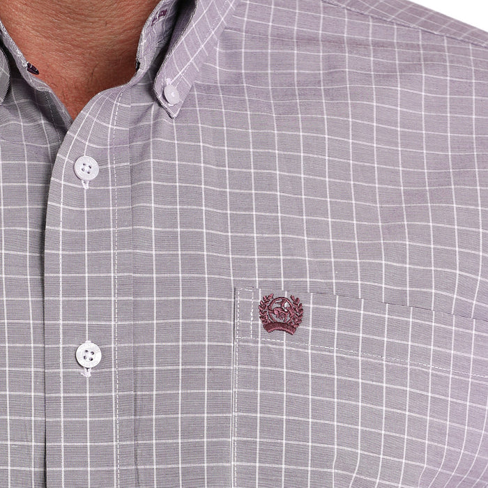 Cinch Men's Lilac Plaid Shirt