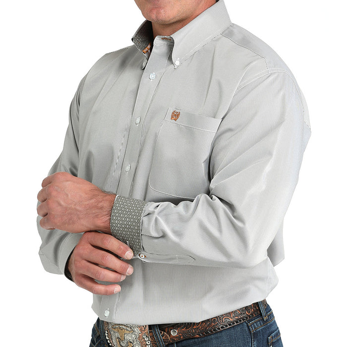 Cinch Men's Olive Stripe Shirt