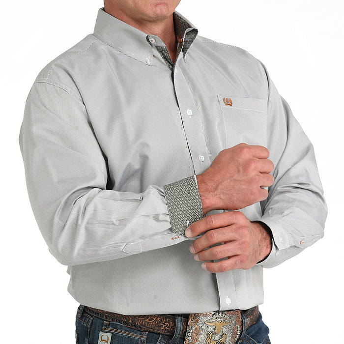 Cinch Men's Olive Stripe Shirt